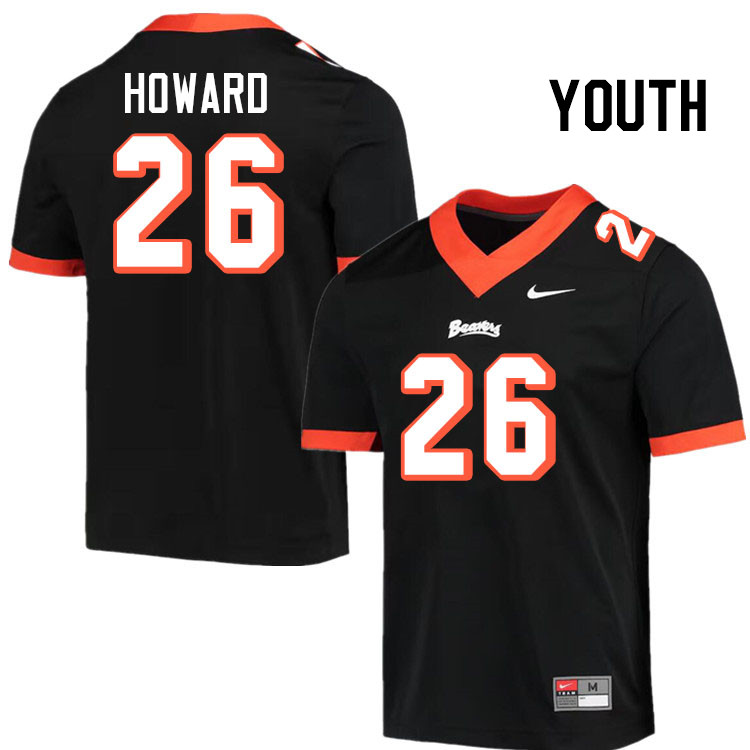 Youth #26 Harlem Howard Oregon State Beavers College Football Jerseys Stitched-Throwback